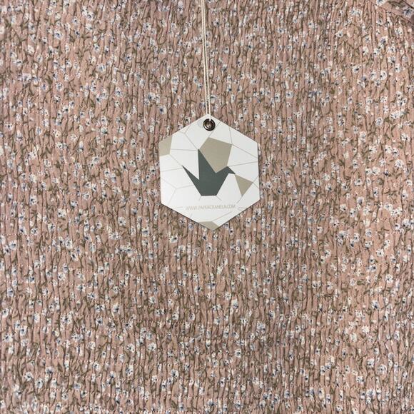 Paper Crane Floral Dress Sz M‎ Fairy Ethereal Dainty Mini NWT Milkmaid Smocked - Picture 5 of 9